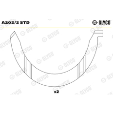 Distanční kotouč, kliková hřídel GLYCO A202/2 STD