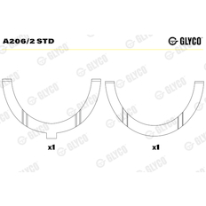 Distanční kotouč, kliková hřídel GLYCO A206/2 STD