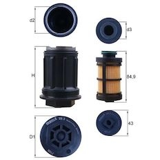 Filtr, roztok močoviny MAHLE ORIGINAL UX 3KIT