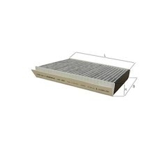 Filtr, vzduch v interiéru MAHLE ORIGINAL LAK 889