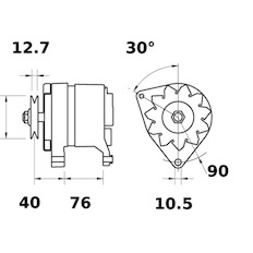 generátor MAHLE ORIGINAL MG 582