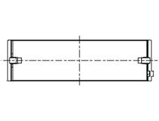 Hlavní ložiska klikového hřídele MAHLE ORIGINAL 227 HL 21666 000