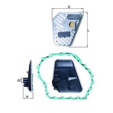 Hydraulický filtr, automatická převodovka MAHLE ORIGINAL HX 168D