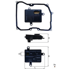 Hydraulický filtr, automatická převodovka MAHLE ORIGINAL HX 275D