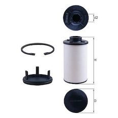 Hydraulický filtr, automatická převodovka MAHLE ORIGINAL HX 286KIT