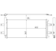 Kondenzátor, klimatizace MAHLE ORIGINAL AC 1207 000S