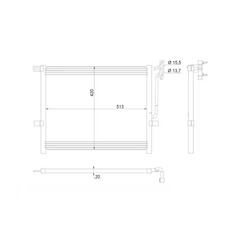 Kondenzátor, klimatizace MAHLE ORIGINAL AC 234 002S