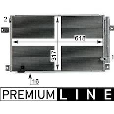 Kondenzátor, klimatizace MAHLE ORIGINAL AC 828 000P