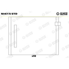 Ložisko vačkového hřídele GLYCO N147/5 STD