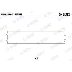 Ložiskové pouzdro, ojnice GLYCO 55-2567 SEMI