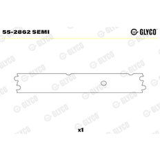Ložiskové pouzdro, ojnice GLYCO 55-2862 SEMI