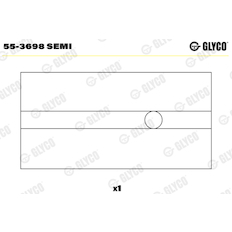 Ložiskové pouzdro, ojnice GLYCO 55-3698 SEMI
