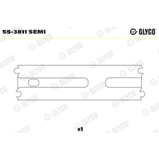 Ložiskové pouzdro, ojnice GLYCO 55-3811 SEMI