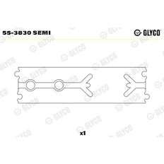 Ložiskové pouzdro, ojnice GLYCO 55-3830 SEMI