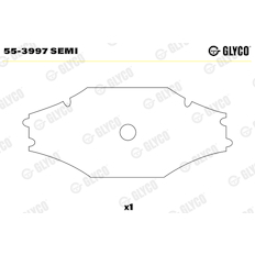 Ložiskové pouzdro, ojnice GLYCO 55-3997 SEMI