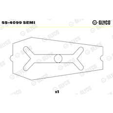 Ložiskové pouzdro, ojnice GLYCO 55-4099 SEMI