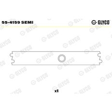 Ložiskové pouzdro, ojnice GLYCO 55-4159 SEMI