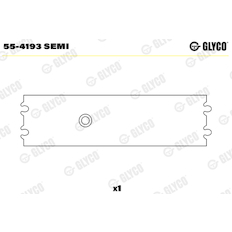 Ložiskové pouzdro, ojnice GLYCO 55-4193 SEMI