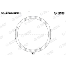 Ložiskové pouzdro, ojnice GLYCO 55-4208 SEMI