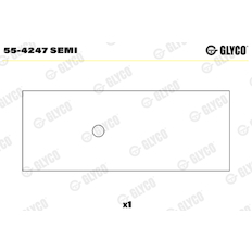 Ložiskové pouzdro, ojnice GLYCO 55-4247 SEMI