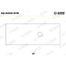Ložiskové pouzdro, ojnice GLYCO 55-4266 STD