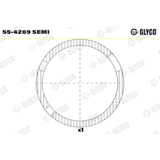 Ložiskové pouzdro, ojnice GLYCO 55-4269 SEMI