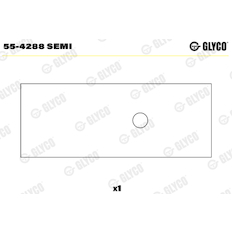Ložiskové pouzdro, ojnice GLYCO 55-4288 SEMI