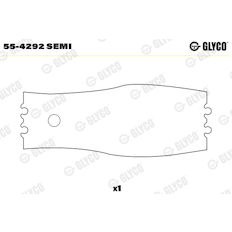 Ložiskové pouzdro, ojnice GLYCO 55-4292 SEMI
