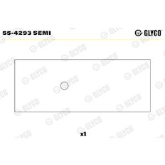 Ložiskové pouzdro, ojnice GLYCO 55-4293 SEMI