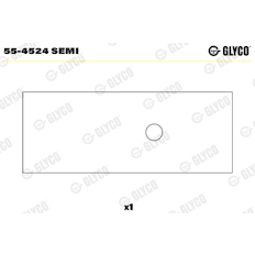 Ložiskové pouzdro, ojnice GLYCO 55-4524 SEMI