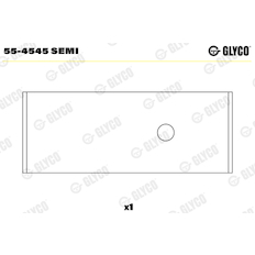 Ložiskové pouzdro, ojnice GLYCO 55-4545 SEMI