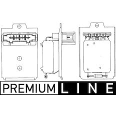 Odpor, vnitřní tlakový ventilátor MAHLE ORIGINAL ABR 18 000P