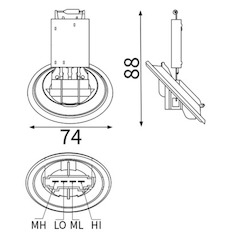 Odpor, vnitřní tlakový ventilátor MAHLE ORIGINAL ABR 39 000S