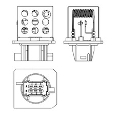 Odpor, vnitřní tlakový ventilátor MAHLE ORIGINAL ABR 92 000S