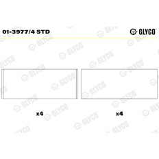 Ojniční ložisko GLYCO 01-3977/4 STD