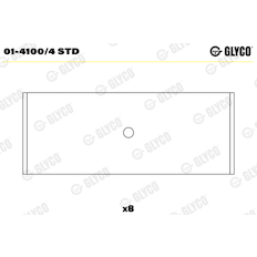 Ojniční ložisko GLYCO 01-4100/4 STD