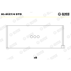 Ojniční ložisko GLYCO 01-4127/4 STD