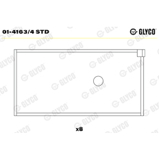 Ojniční ložisko GLYCO 01-4163/4 STD