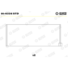 Ojniční ložisko GLYCO 01-4335 STD