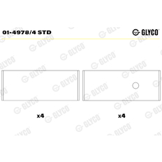Ojniční ložisko GLYCO 01-4978/4 STD