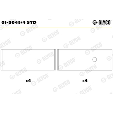 Ojniční ložisko GLYCO 01-5049/4 STD
