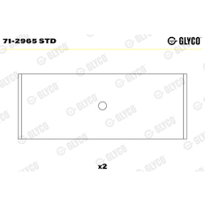 Ojniční ložisko GLYCO 71-2965 STD