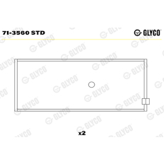 Ojniční ložisko GLYCO 71-3560 STD