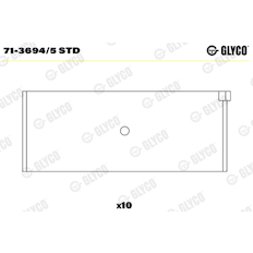 Ojniční ložisko GLYCO 71-3694/5 STD