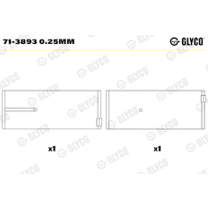 Ojniční ložisko GLYCO 71-3893 0.25MM