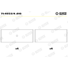 Ojniční ložisko GLYCO 71-4033/4 .010