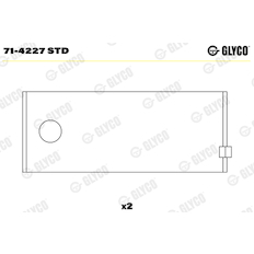 Ojniční ložisko GLYCO 71-4227 STD