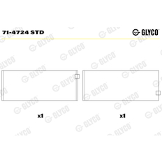 Ojniční ložisko GLYCO 71-4724 STD