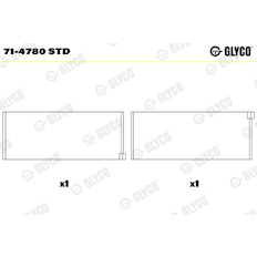 Ojniční ložisko GLYCO 71-4780 STD