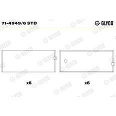 Ojniční ložisko GLYCO 71-4949/6 STD